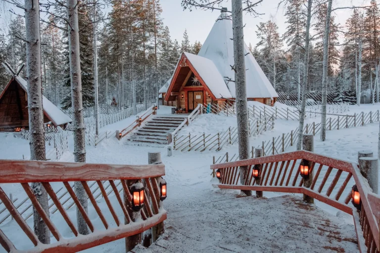 Santa Claus village in Lapland.