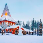 Snowman at Santa Office in Santa Claus Village in Rovaniemi, Lapland, Finland